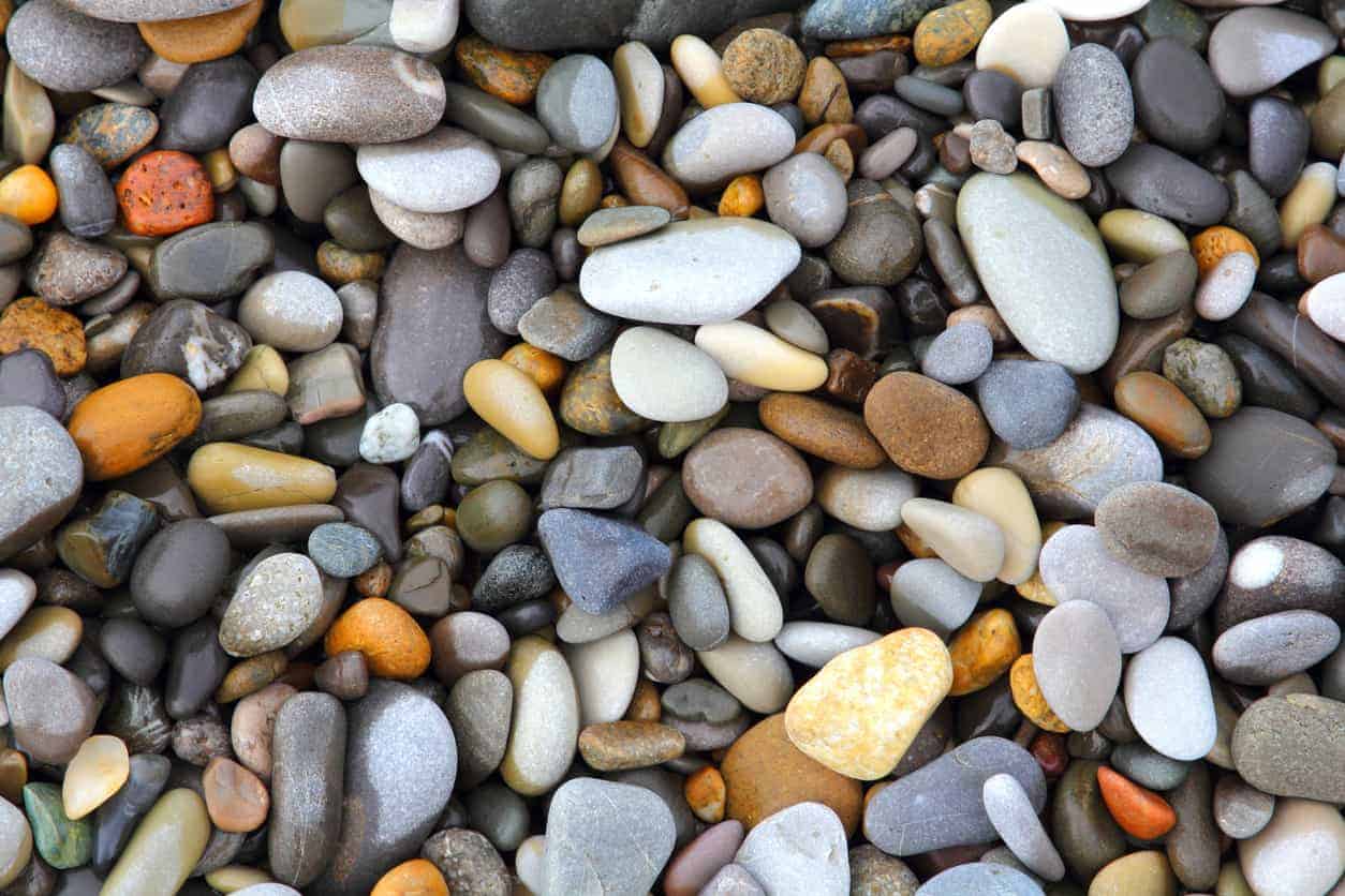 to show pebbles
