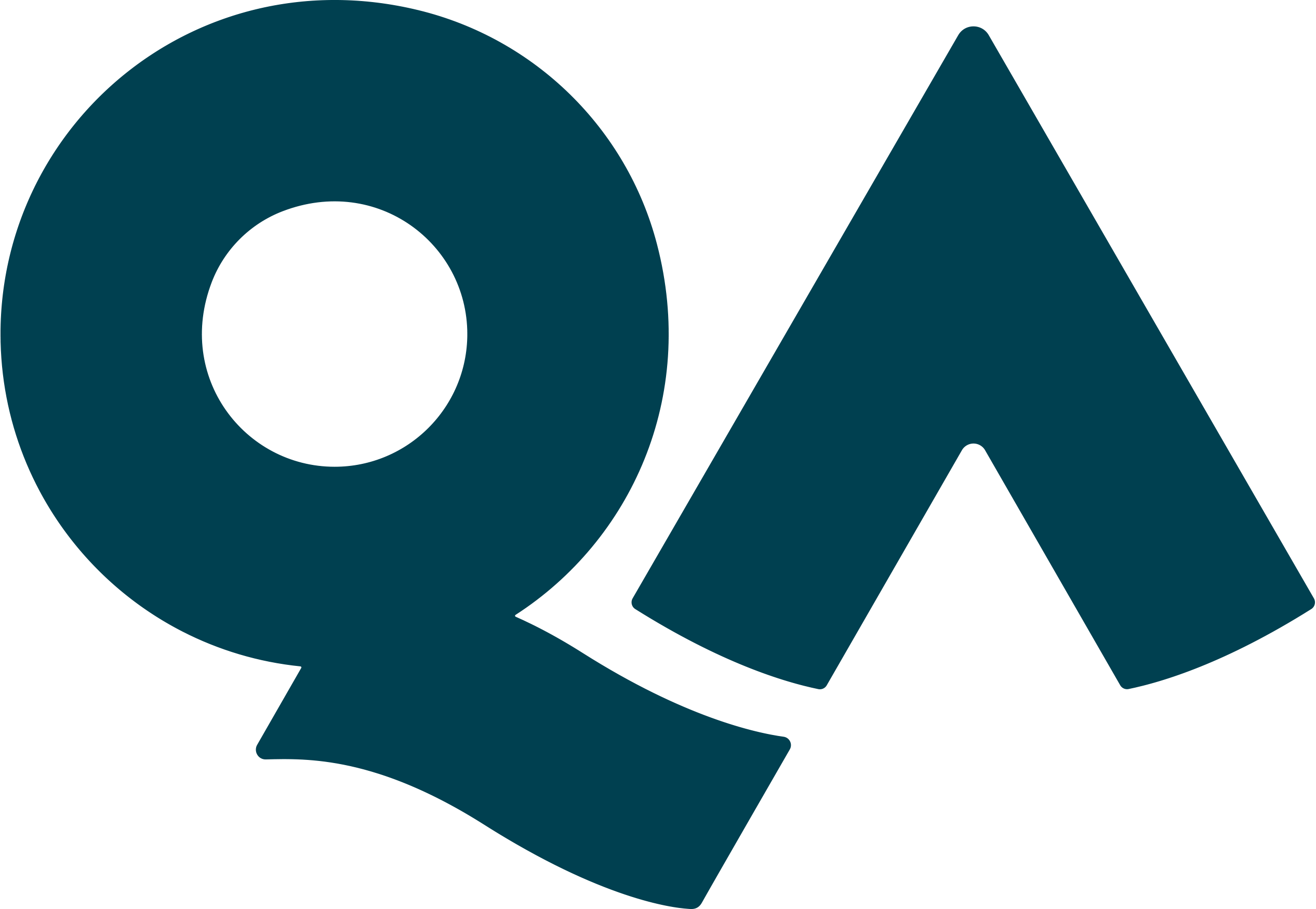 To show the QA logo