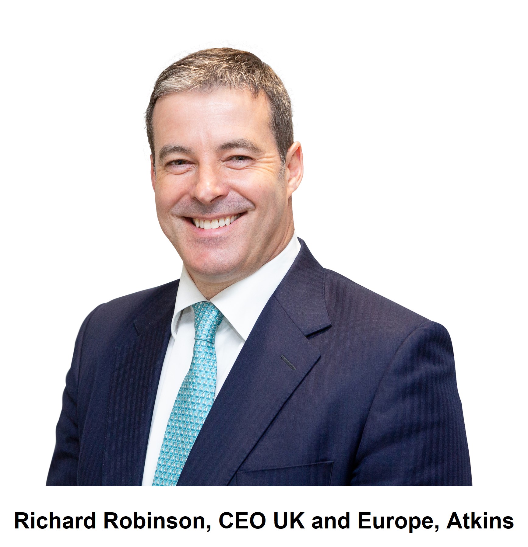 To show a picture of Richard Robinson, CEO UK and Europe, Atkins